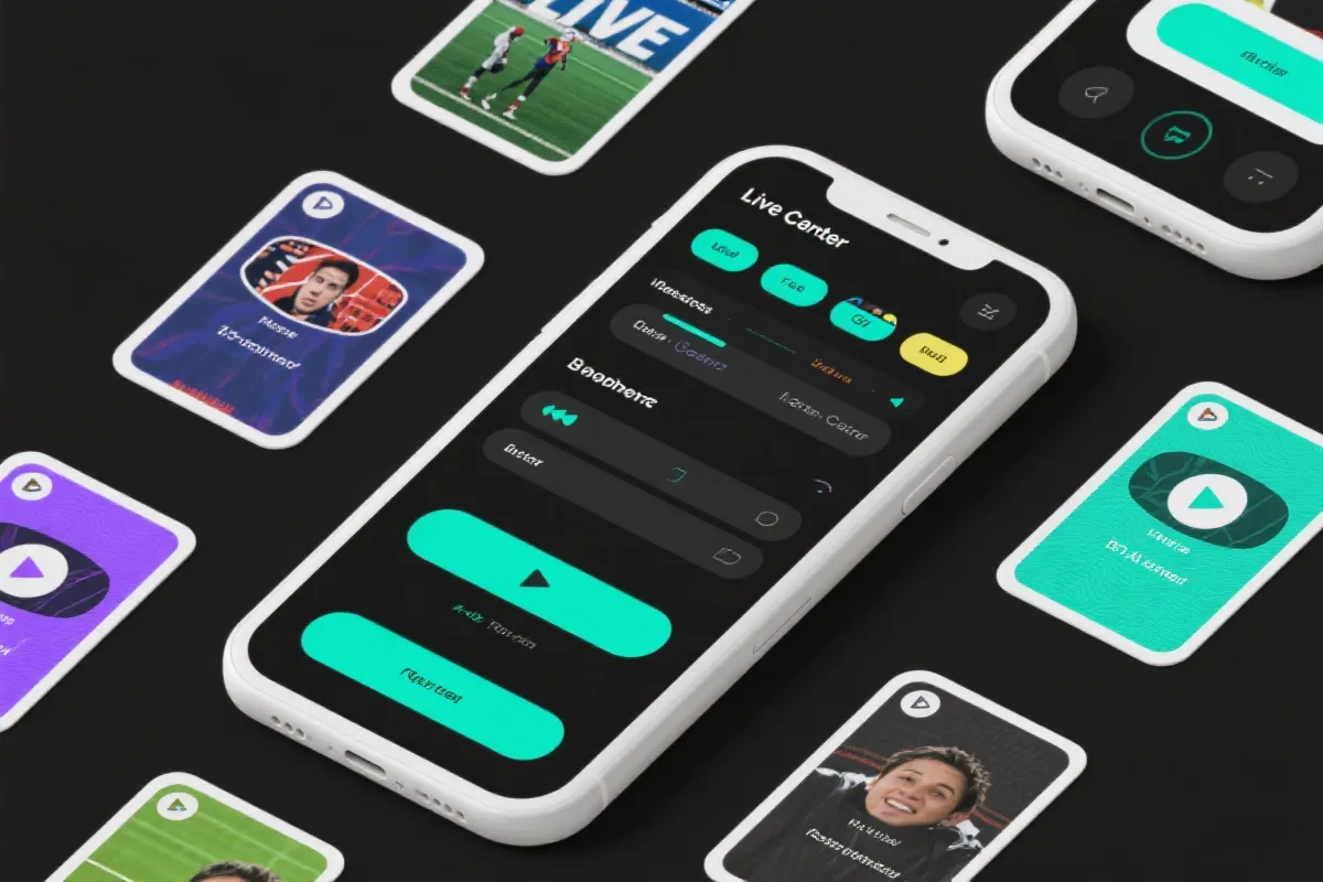 直播中心界面示意图